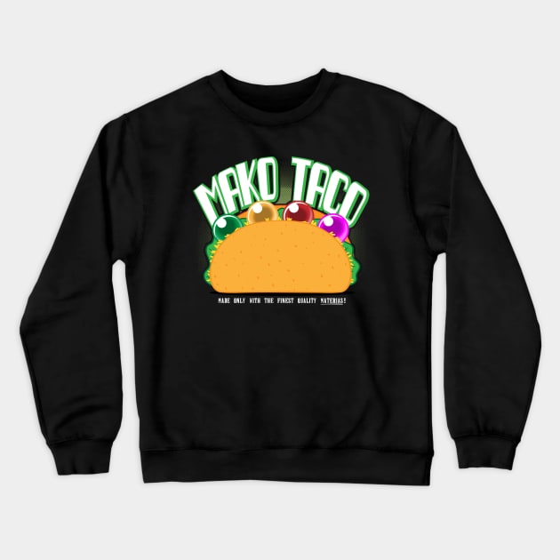 Mako Taco Crewneck Sweatshirt by azureaerrow